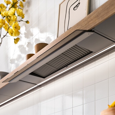 Детальное фото товара: Falmec SHELF Customizable 120 NERO (отвод воздуха, без мотора)