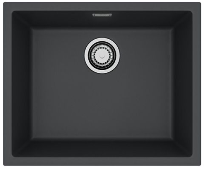 ALVEUS OMNI 30 GRANITAL DEEP BLACK-G90, мойка, гранит, черный матовый (в комп. с сифоном 1145083)