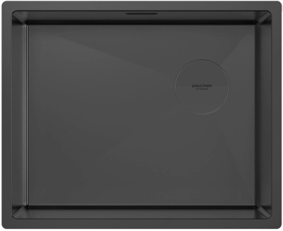 Детальное фото товара: Paulmark NEXT-SKEW 54 UNI, мойка, нержавеющая сталь, матовый черный