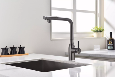 Детальное фото товара: Paulmark VIPER, смеситель, вороненая сталь   