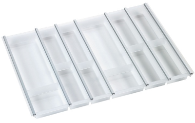 Ninka Cuisio Aqua 800, Hettich ArciTech, лоток для столовых приборов, белый