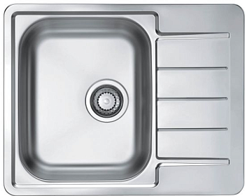 Фото товара: ALVEUS LINE MAXIM 110 SAT-90, мойка, нержавеющая сталь сатин (в комплекте с сифоном 1130551)
