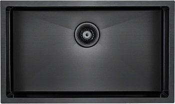 Фото товара: Paulmark ALLER 74 UNI, мойка, нержавеющая сталь, вороненая сталь