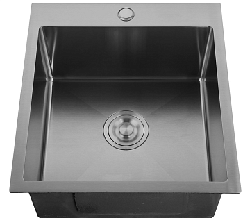 Фото товара: GranFest 4844 PVD, мойка, нержавеющая сталь, графит