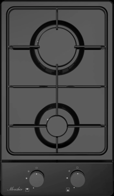 Детальное фото товара: Monsher MSG 39 Noir газовая поверхность