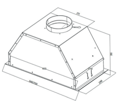 Детальное фото товара: Kuppersberg INTRO 70 BLACK
