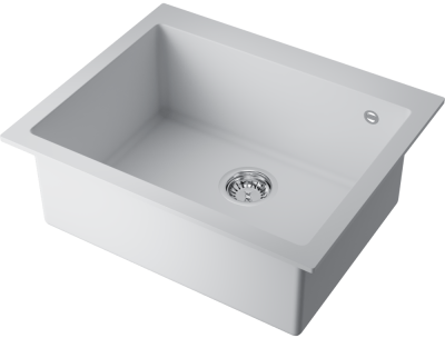 Детальное фото товара: Omoikiri Bosen 61A-WH, мойка, керамика, белый