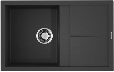 Детальное фото товара: Omoikiri Sumi 79-BL, мойка, гранит, черный