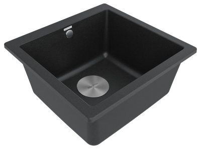 Paulmark GERA 50, мойка, гранит, черный Детальное фото товара: Paulmark GERA 50, мойка, гранит, черный