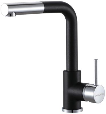 Детальное фото товара: Paulmark KASSEL, смеситель, гранит, черный металлик