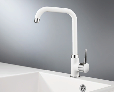 GRANULA 0041 смеситель, гранит, арктик (белый)