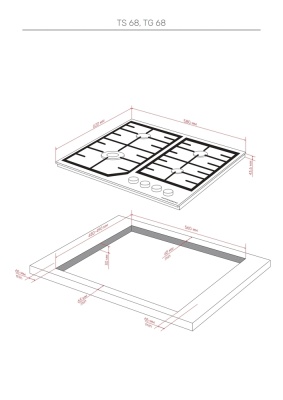 Детальное фото товара: Kuppersberg TG 68 B газовая поверхность
