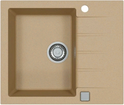 ALVEUS GRANITAL CADIT 10 BEIGE - G55, мойка, гранит, бежевый (в комплекте с сифоном 1132823)