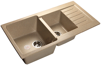 Фото товара: GranFest PRACTIK GF-P-980 KL, мойка, мрамор, песочный