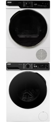 Детальное фото товара: DeLonghi стирка DWM 1145 VI ALICIA + сушка DTD 8105 Н FABIO + соед.эл с полкой RS