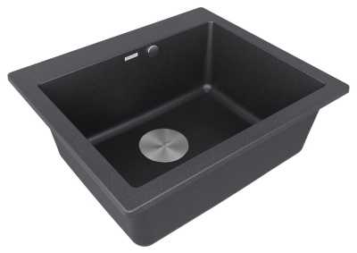 Детальное фото товара: Paulmark KANTE 60, мойка, гранит, черный