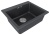 Paulmark KANTE 60, мойка, гранит, черный Детальное фото товара: Paulmark KANTE 60, мойка, гранит, черный
