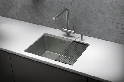 Детальное фото товара: GRANULA 6045U мойка, нержавеющая сталь, сталь матовая