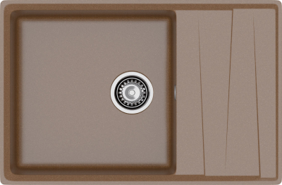 GranFest LEVEL GF-LV-760L, мойка, мрамор, терракот