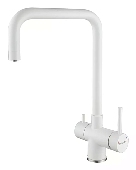 Фото товара: Paulmark WETTER, смеситель, белый матовый