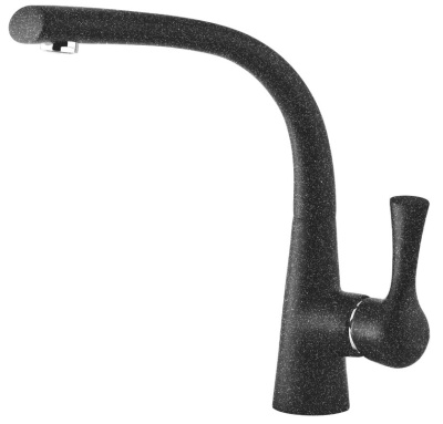 Детальное фото товара: GranFest 3723, смеситель, мрамор, графит