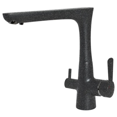 Детальное фото товара: GranFest 3223, смеситель, мрамор, графит