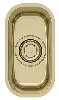 Фото товара: ALVEUS VARIANT MONARCH 110 GOLD, мойка, нержавеющая сталь, золото (в компл. с выпуском без сифона)