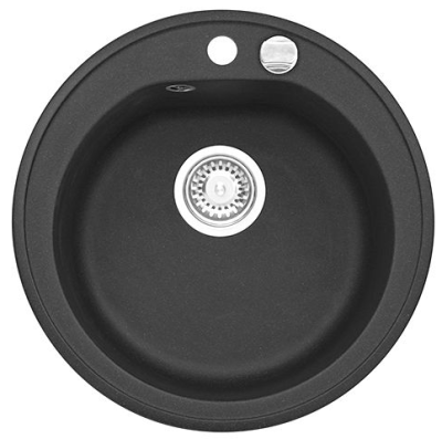 ALVEUS NIAGARA 10, мойка, гранит, черный (с сифоном 1105296)