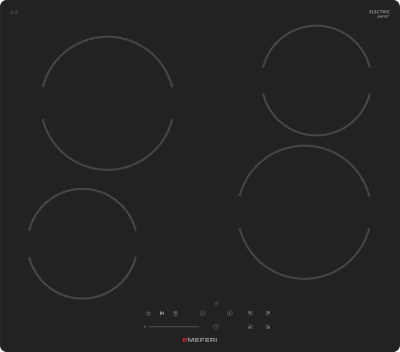 Детальное фото товара: MEFERI MEH604BK COMFORT стеклокерамическая поверхность
