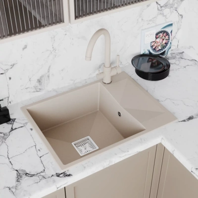 Детальное фото товара: Tolero BLADE 660, мойка, гранит, саванна