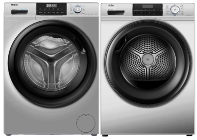 Haier стирка HW90-BP14929BS + сушка HD90-A2929BS + соед.эл CKS-1