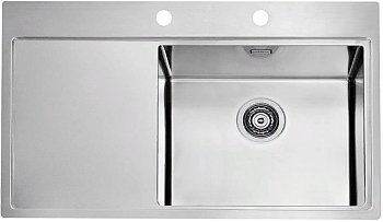 Фото товара: ALVEUS PURE 50R KMB-90, мойка, нержавеющая сталь, правая (в комплекте с сифоном 1127252)