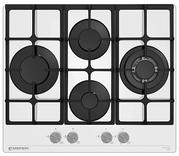 Фото товара: MEFERI MGH604WH GLASS ULTRA газовая поверхность