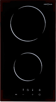 Фото товара: Krona TEMPO 30 BL стеклокерамическая поверхность