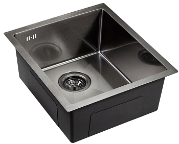 Фото товара: Emar EMB-130 PVD Nano Dark, мойка, нержавеющая сталь, вороненая сталь