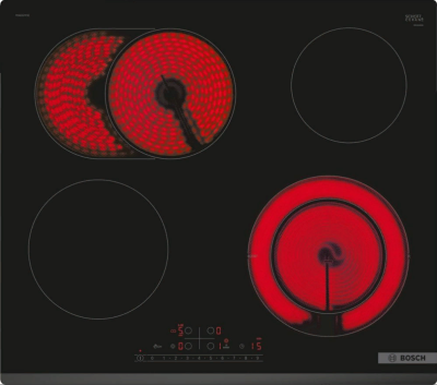 Детальное фото товара: Bosch PKN631FP2E стеклокерамическая поверхность