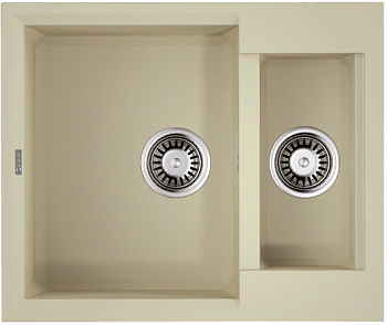 Фото товара: Omoikiri Sakaime 60-2-BE, мойка, гранит, ваниль