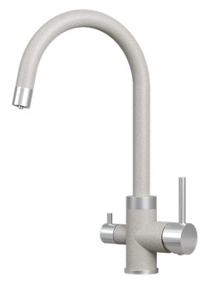 GRANULA 5169 смеситель, нержавеющая сталь, базальт