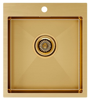 Фото товара: Paulmark KRONER 45, мойка, нержавеющая сталь, брашированное золото