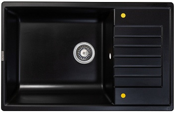 Фото товара: Ecoshtein RECHTECK 780.500, мойка, гранит, черный