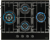 DeLonghi GABRIELLA 6GW NB Детальное фото товара: DeLonghi GABRIELLA 6GW NB газовая поверхность