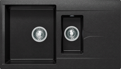 Детальное фото товара: Polygran BRIG-870, мойка, мрамор, черный 16