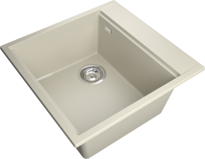 Детальное фото товара: Rivelato TESORO TR-505-L beige scuro мойка, гранит, тёмно-бежевый