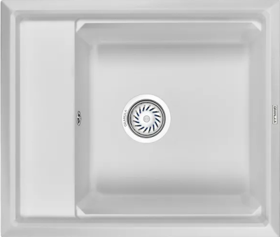 Детальное фото товара: GRANULA 6004 мойка, гранит, арктик (белый)