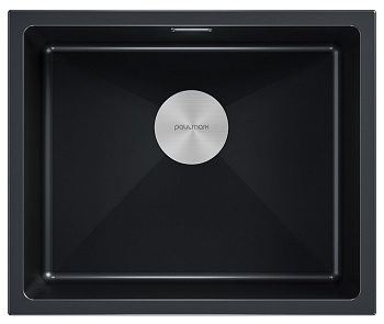 Фото товара: Paulmark LUMI 55UNI, мойка, гранит, черный металлик