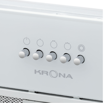 Детальное фото товара: Krona KATE 600 GLASS WHITE PB K