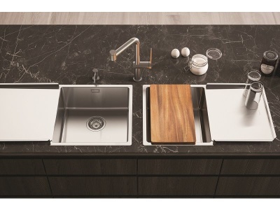 Детальное фото товара: ALVEUS крышка-поддон TRITOP на чашу 400 мм, нержавеющая сталь 