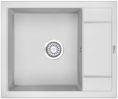 Детальное фото товара: GRANULA 6002 мойка, гранит, арктик (белый)