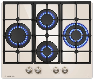 Фото товара: MEFERI MGH604BG GLASS RETRO газовая поверхность