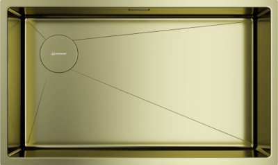 Omoikiri Taki 74-U/IF-L-LG SIDE, мойка, нержавеющая сталь/светлое золото